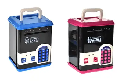 Скарбничка-сейф WF-3015H музика, світло, пароль, імітація відбитка р.18,6x12,9x15 см YG Toys купити