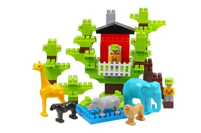 Конструктор блочний 1089 “Wild Land” 130елм. в кульку ТЕХНОК купити