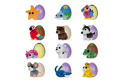 М’яка іграшка-сюрприз в яйці ADOPT ME! S2 - КУМЕДНІ ЗВІРЯТКА 12 видів, в асорт. AME0020 купити