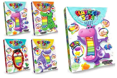 Набір для творчості PCS-03-01U,02U,03U,04U "Пластилінове Мило "PLAY CLAY SOAP" середній DANKO купити