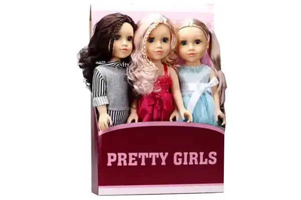 Лялька "Pretty Girl" на дисплеї 3шт LS1887 р.42*22*12,5см купити