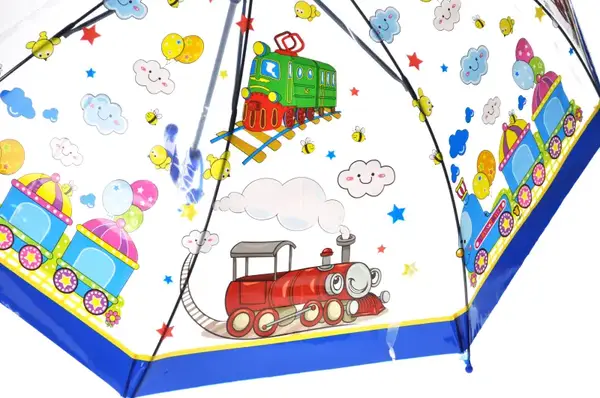 Дитяча парасоля-тростина прозора для хлопчиків на 4-7 років 68 см MR16D/MR777 купити недорого в Україні, фото 4