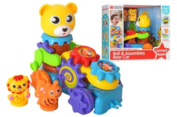 Каталка 35863 "Ведмедик" на шестернях, в коробці р.31x26x14,5 см YG Toys купити