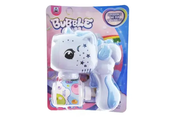 Пістолет з мильними бульбашками "Єдиноріг" на батарейках на блістері 134-81A р.21,6*16,5см купити