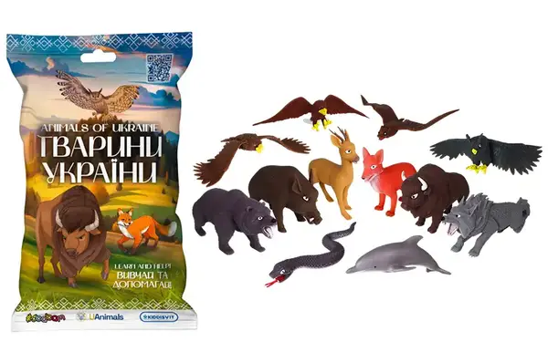 Стретч-іграшка у вигляді тварини 1/CN25 "ТВАРИНИ УКРАЇНИ" в дисплеї #SBABAM купити