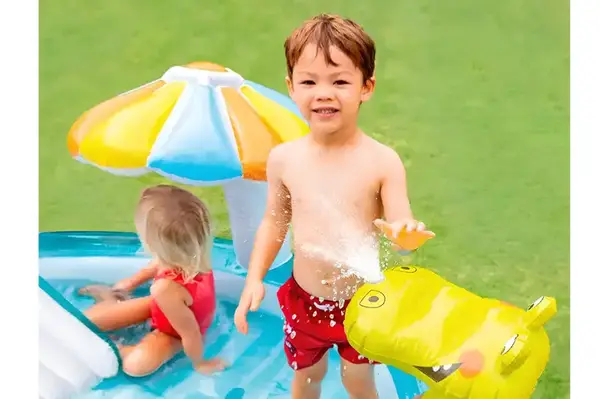 Ігровий центр 57165 "Крокодил" з гіркою, в коробці р.201x170x84 см INTEX купити недорого в Україні, фото 3