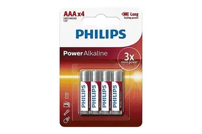 Батарейки PHILIPS PowerLife alkalin LR03 4 шт. блістер купити