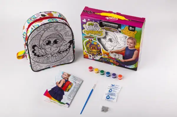 Набір для творчості CВР-01-01,02,03,04,05 "My Color BagPack" рюкзачок-розмальовка DANKO купити недорого в Україні, фото 6