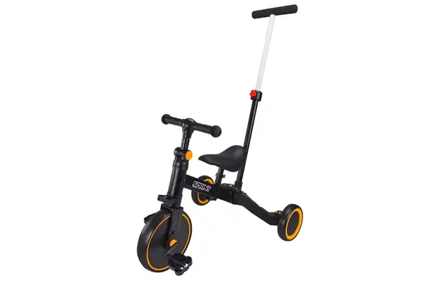 Велосипед 3-х колісний TR2450 колеса EVA 9,5х5 дюймів, чорний купити недорого в Україні, фото 4