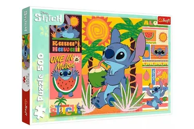 Пазли - 500 елм. - 37483 "Ліло і Стіч. Канікули" Trefl купити