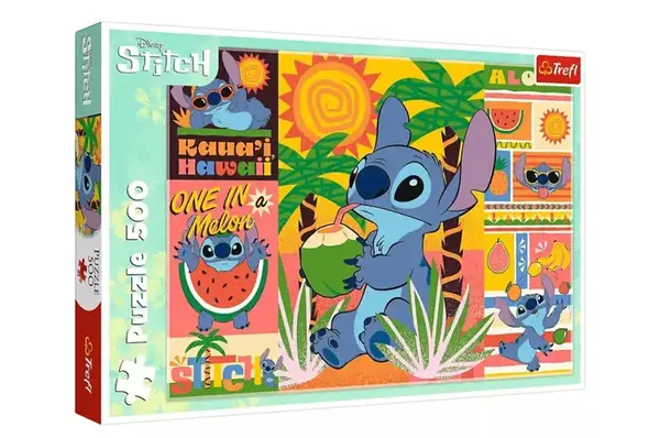 Пазли - 500 елм. - 37483 "Ліло і Стіч. Канікули" Trefl купити