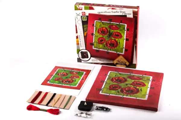 Комплект для творчості "Embroidery clock" EС-01-01,02,03,04,05 DANKO купити недорого в Україні, фото 2