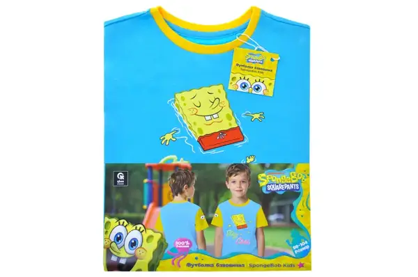 Футболка бавовняна QB-SB-001-04-98-104 SpongeBob Kids 98-104 qbee купити недорого в Україні, фото 6
