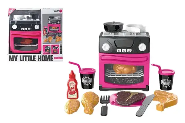 Газова плита A1010-3 батарейки, світло, звук, аксесуари в коробці 26*11*25 см купити