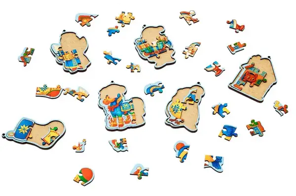 Новорічний бокс-пазли Puz-01237 "Склади сам" PuzzleOk купити недорого в Україні, фото 3