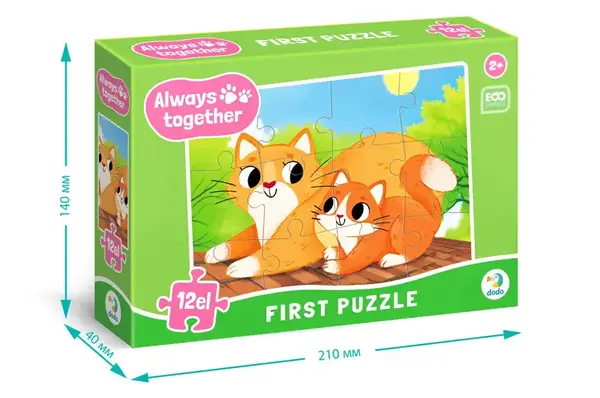 Пазли "Завжди разом. Котики" 12 елм. 300632 DoDo купити недорого в Україні, фото 5