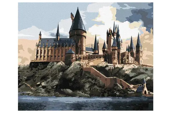 Набір для розпису по номерах 40x50 см KHO6432 "Harry Potter: Гоґвортс вдень" Ideyka купити