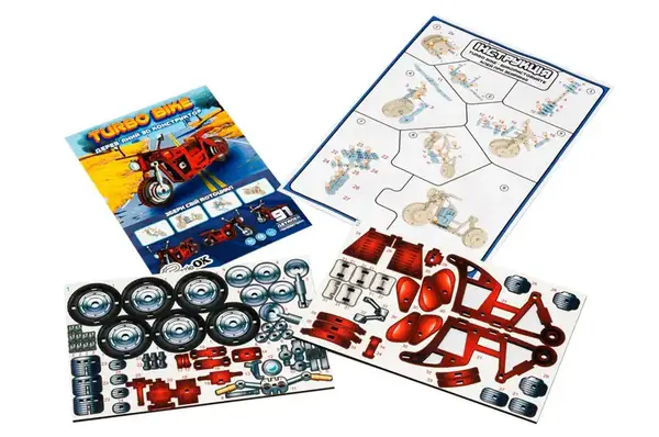 Конструктор дерев'яний Puz-00961"Turbo Bike" в кульку PuzzleOK купити недорого в Україні, фото 3