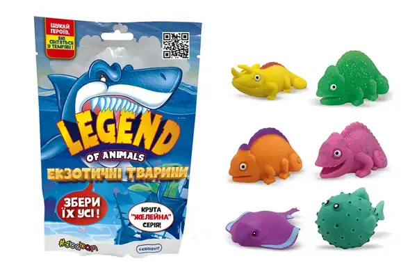 Стретч-іграшка у вигляді тварини – "Екзотичні тварини" (в диспл.) 22/CN22 #SBABAM купити