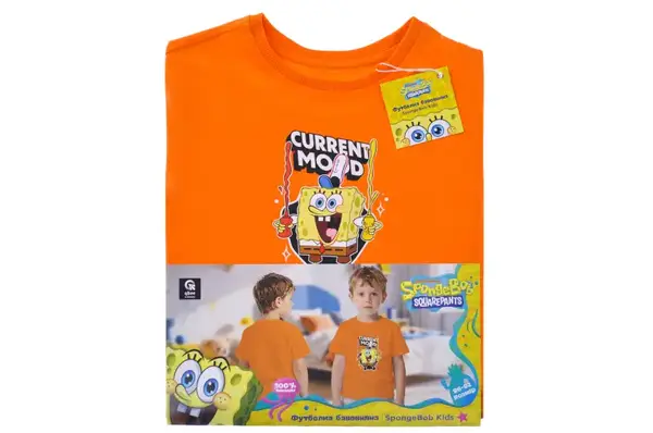 Футболка бавовняна QB-SB-001-13-86-92 SpongeBob Kids 86-92 qbee купити недорого в Україні, фото 4