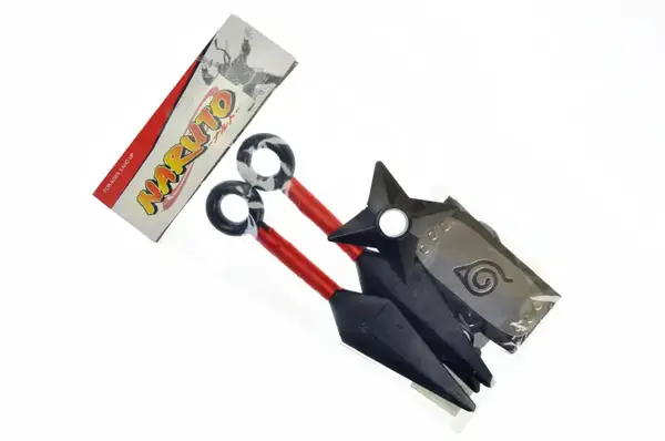 Набір аніме NARUTO 5в1 (кунаї, сюрікени, пов’язка) в кульку 3W р. 32*3*15 см купити недорого в Україні, фото 3