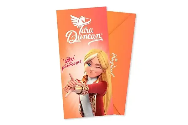 Подарунковий конверт 21877 Tara Duncan "All girls are princesses" оранжевий ТМ "funmi" (1шт) купити