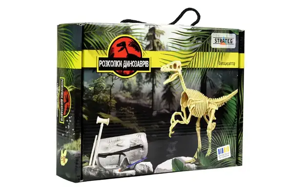 Набір для творчості Розкопки динозаврів. Велоцираптор (укр), 30830 STRATEG купити