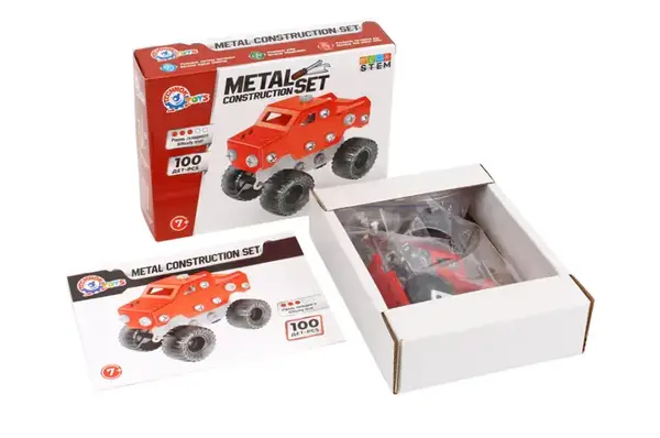 Конструктор металевий 1317 "Міні: Позашляховик" 100 дет. ТЕХНОК купити недорого в Україні, фото 4