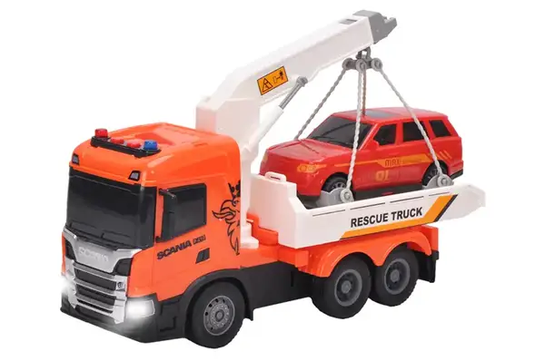 Ігровий набір 6408KS серії "Big Truck" Евакуатор SCANIA з машиною з світлом,звуком 6408KS купити недорого в Україні, фото 2