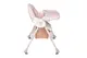 Стільчик для годування Kidoro One (ST-6540) Pink, з екошкіри на колесах, у коробці р.52x25x43 см купити