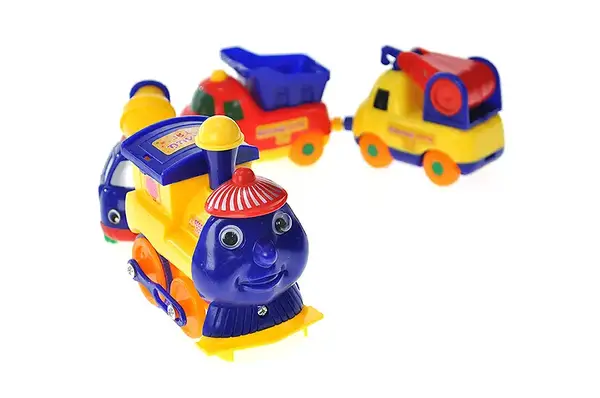 Паровозик K1113 (18008E) (+3 машинки) на батарейках, під слюдою 34x6x9 см купити недорого в Україні, фото 3