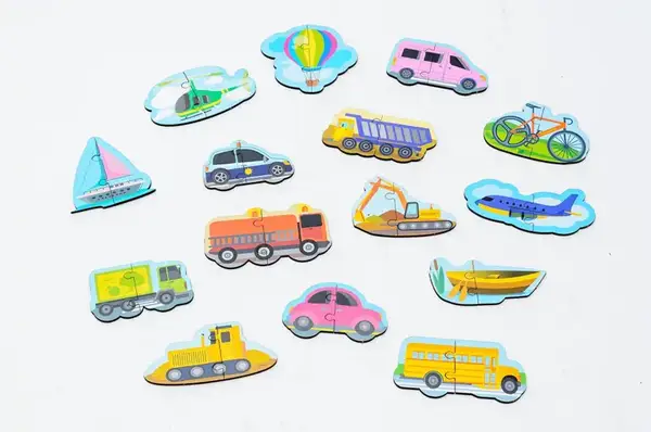 Пазл магнітний Puz-22932 "Машинки", дерев'яний PuzzleOk купити недорого в Україні, фото 2