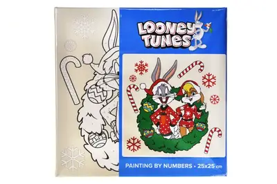 Набір для розпису по номерах для дітей KHO6860 WB "Bugs & Lola" 25х25см IDEYKA купити