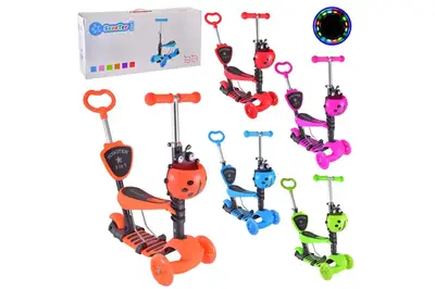 Самокат дитячий 3-х коліс. SC20139 PU колеса зі світлом, mix 5 кольорів купити