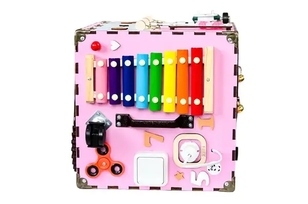 Бізікуб з роботом Рожевий 30х30 см купити недорого в Україні, фото 6