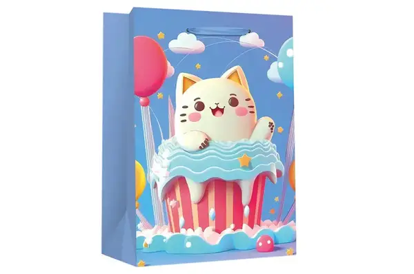 Пакет паперовий 760370ML "JUMBO Сat" асорті р.33x12.7x47.7 см Malevaro купити