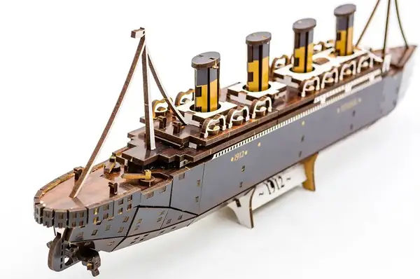 Конструктор Puz-00938 / Арт-26912 "Титанік"дерев'яний, 269 дет.,р.45x5x12.5 см PuzzleOK купити недорого в Україні, фото 7