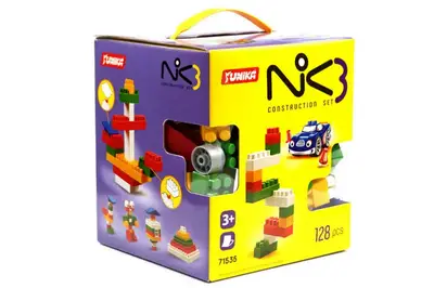 Конструктор "NIK-3" в коробці 128дет Юніка купити