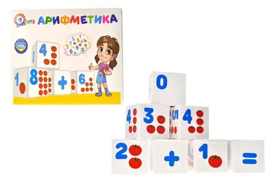Набір кубиків 0243 "Арифметика" ТЕХНОК купити