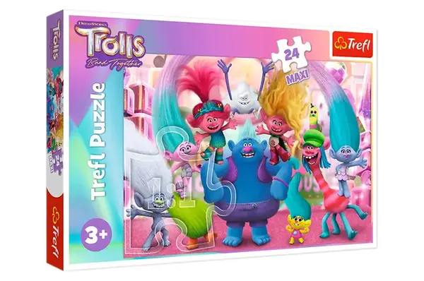 Пазли - 24 елм. MAXI - 14359 "У світі Тролів", Trefl купити