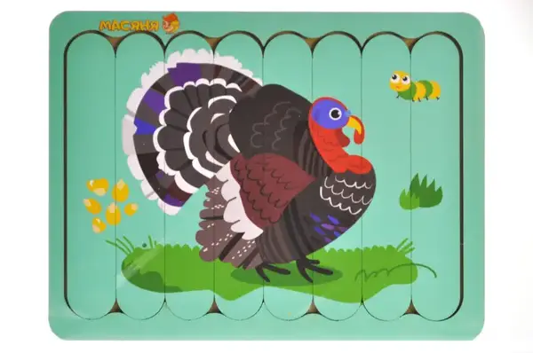 Пазл-вкладка, серія свійські тварини "Індик" купити