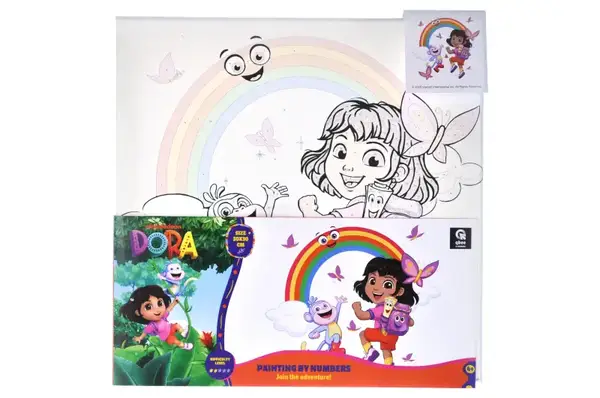 Набір для розпису по номерах 30х30 см QB913-004 "Дора: Приєднуйся до пригоди!" qbee купити недорого в Україні, фото 3