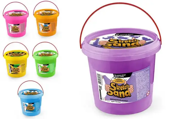 Слайм STS-01-01U "Stretch Sand" 700 гр, в відрі DANKO купити