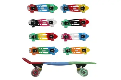Скейт GSK-0014 пластик, PU світло 68*19 см 8 кольорів купити