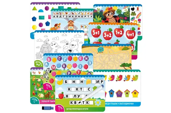Розвиваюча гра VT5010-41 "Коник" картки пиши-стирай VladiToys купити недорого в Україні, фото 2