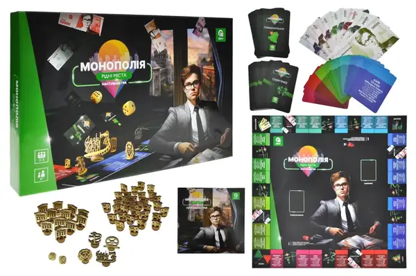 Настільна гра QB701-003 "Монополія Рідні міста" qbee купити