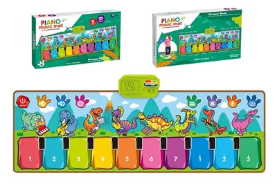 Килимок 757-06 піаніно, динозаври, на батарейках, музика, коробка, р.36,5*5*22 см купити