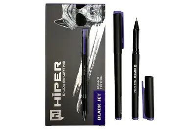 Ручка Hiper HG-155 гелева Black Jet GEL 1.0mm фіолетова 10/100/1000 купити