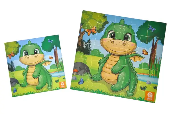 Пазли фомові - 25 елм. - QB100-002 "Динозаврик" qbee купити недорого в Україні, фото 2