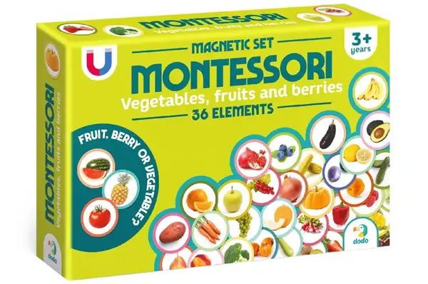 Магнітний набір Монтесорі "Овочі, фрукти і ягоди" 200272 DoDo купити недорого в Україні, фото 2